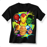 Superhero Friends Six Heads T-Shirt