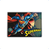 Superman Flying In Space Refrigerator Magnet