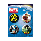 Avengers Portrait Button Set