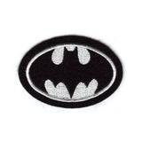 Batman Black & White Logo Iron-On Patch