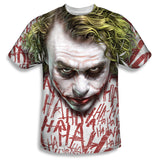 Batman Dark Knight Joker Face Sublimation Mens T-Shirt
