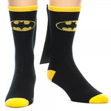 Batman Crew Socks With Black Cape