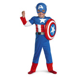 Super Hero Squad Captain America Muscle Toddler Costume