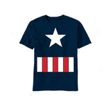 Captain America Costume Kids T-Shirt
