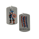 Captain America Standing Dog Tag