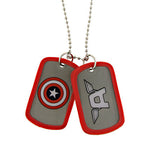 Captain America Double Sided Dog Tag Necklace