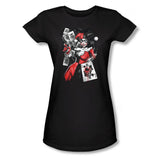 Harley Quinn Card Dealer Juniors T-Shirt