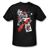 Harley Quinn Card Dealer Mens T-Shirt