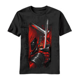 Deadpool Stripe Pool Mens T-Shirt