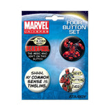 Deadpool Button Set
