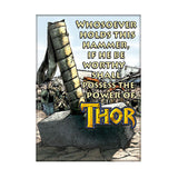Thor Hammer Inscription Magnet