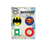 DC Comics Logo Button Set
