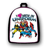 Marvel Heroes I Love Men In Uniform Mini Backpack