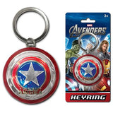 Captain America Shield Pewter Keychain