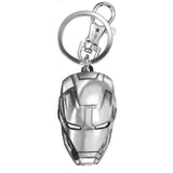 Iron Man Head Pewter Keychain
