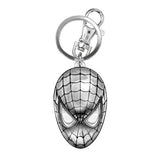 Spiderman Head Pewter Keychain
