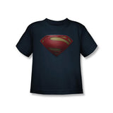 Superman Man Of Steel Shield Kids T-Shirt