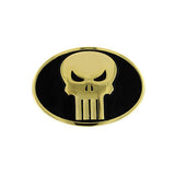 Punisher Black & Gold Belt Buckle