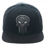 Punisher Logo Black Snapback Cap