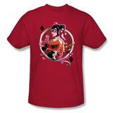 Harley Quinn Q Mens Red T-Shirt