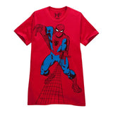Spiderman Red Web Mens T-Shirt