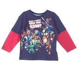 Super Hero Squad Mock Layer Long Sleeve T-Shirt