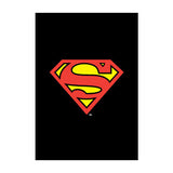 Superman Logo On Black Tapestry Poster