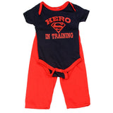 Superman Hero In Training Infant Onesie Pants Set