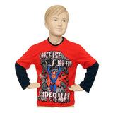 Superman Kids Long Thermal Sleeve T-Shirt
