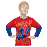 Spiderman City Long Thermal Sleeve T-Shirt