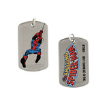 Spiderman Swinging Dog Tag
