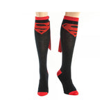 Superman Black Socks With Capes