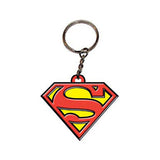 Superman Logo Rubber Keychain