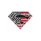 Superman US Flag Logo Iron-On Patch