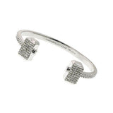 Thor Crystal Hammer Cuff Bracelet