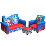 DC Super Friends Deluxe Toddler Sofa, Chair & Otto Furniture Set