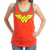 Wonder Woman Juniors Racer Tank Top