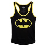 Batman Logo Juniors Racer Tank Top