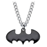 Batman Black Logo Pendant Necklace
