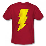 Shazam Distressed Logo Mens T-Shirt