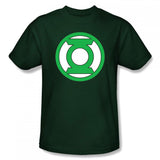 Green Lantern Classic Logo Mens Hunter Green T-Shirt