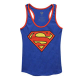 Superman Logo Juniors Racer Tank