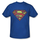 Superman Distressed Logo Mens T-Shirt
